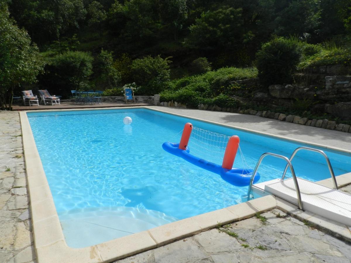 Chambre Cévennes: Piscine, lamas, rivière Cros  Extérieur photo