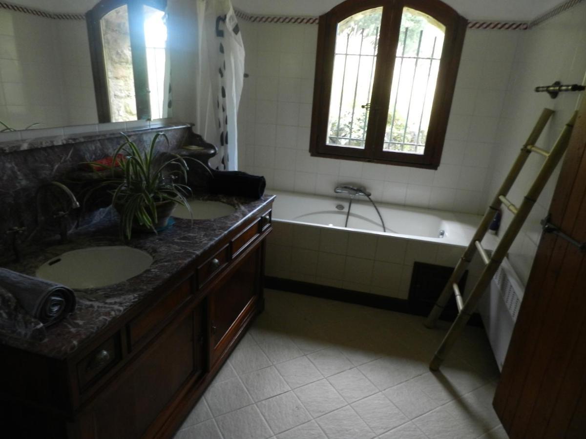 Chambre Cévennes: Piscine, lamas, rivière Cros  Extérieur photo